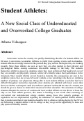Cover page: A New Social Class of Undereducated and Overworked College Graduates