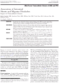 Cover page: Association of interatrial shunts and migraine headaches Impact of transcatheter closure