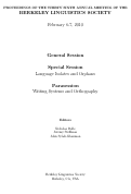 Cover page: Evidentiality in Korean Conditional Constructions