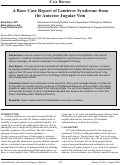 Cover page: A Rare Case Report of Lemierre Syndrome from the Anterior Jugular Vein