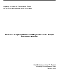 Cover page: Estimation of Highway Maintenance Marginal Cost under Multiple Maintenance Activities