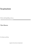 Cover page: Inopinatium