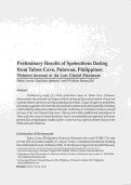 Cover page: Preliminary results of speleothem dating from Tabon Cave, Palawan, Philippines: moisture increase at the Last Glacial Maximum