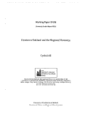 Cover page of Downtown Oakland and the Regional Economy