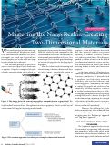 Cover page: Mastering the Nano Realm: Creating Two-Dimensional Materials