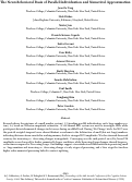 Cover page: The Neurobehavioral Basis of Parallel Individuation and Numerical Approximation