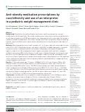 Cover page: Anti-obesity medication prescriptions by race/ethnicity and use of an interpreter in a pediatric weight management clinic