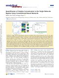Cover page: Quantification of Analyte Concentration in the Single Molecule Regime Using Convolutional Neural Networks