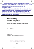 Cover page: Rethinking Social Inquiry: Diverse Tools, Shared Standards