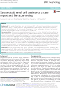 Cover page: Sarcomatoid renal cell carcinoma: a case report and literature review
