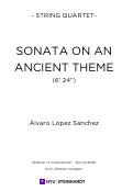 Cover page: Sonate on an Ancient Theme