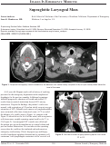 Cover page: Supraglottic Laryngeal Mass