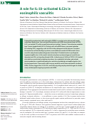 Cover page: A role for IL-33-activated ILC2s in eosinophilic vasculitis