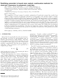 Cover page: Stabilizing potentials in bound state analytic continuation methods for electronic resonances in polyatomic molecules