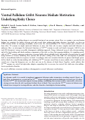 Cover page: Ventral Pallidum GABA Neurons Mediate Motivation Underlying Risky Choice