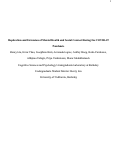 Cover page of Replication and Extension of Mental Health and Social Contact During the COVID-19 Pandemic