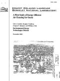 Cover page: A Pilot Study of Energy Efficient Air Cleaning for Ozone