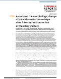 Cover page: A study on the morphologic change of palatal alveolar bone shape after intrusion and retraction of maxillary incisors