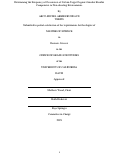 Cover page: Determining the Frequency of Occurrence of Certain Target Organic Gunshot Residue Components in Non-shooting Environments