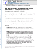 Cover page: Risk Factors for Incidence of Sexually Transmitted Infections Among Women in a Human Immunodeficiency Virus Chemoprevention Trial