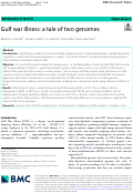 Cover page: Gulf war illness: a tale of two genomes.