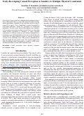 Cover page: Early-Developing Casual Perception is Sensitive to Multiple Physical Constraints