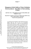 Cover page: Manganese-Oxide Solids as Water-Oxidation Electrocatalysts: The Effect of Intercalating Cations