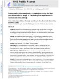 Cover page: Intraoperative intercostal nerve cryoablation During the Nuss procedure reduces length of stay and opioid requirement: A randomized clinical trial