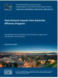 Cover page: Peak Demand Impacts From Electricity Efficiency Programs