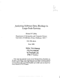 Cover page: Analyzing software data bindings in large-scale systems