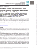 Cover page: Thirdhand smoke associations with the gut microbiomes of infants admitted to a neonatal intensive care unit: An observational study