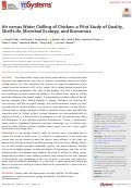 Cover page: Air versus Water Chilling of Chicken: a Pilot Study of Quality, Shelf-Life, Microbial Ecology, and Economics