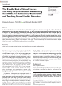 Cover page: The Double Bind of School Nurses and Policy Implementation: Intersecting the Street-Level Bureaucracy Framework and Teaching Sexual Health Education