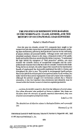 Cover page: The politics of reproductive hazards in the workplace: class, gender, and the history of occupational lead exposure.