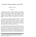 Cover page of Food Fears: Health and Safety at the WTO
