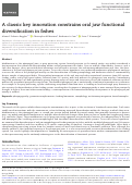 Cover page: A classic key innovation constrains oral jaw functional diversification in fishes.
