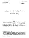 Cover page: Review of Particle Physics