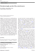 Cover page: Photoheterotrophic growth of Physcomitrella patens