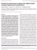 Cover page: Enhanced sequencing coverage with digital droplet multiple displacement amplification