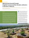 Cover page of Watering the Emerald Triangle: Irrigation sources used by cannabis cultivators in Northern California