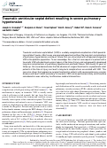 Cover page: Traumatic ventricular septal defect resulting in severe pulmonary hypertension
