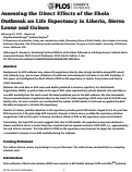 Cover page: Assessing the direct effects of the ebola outbreak on life expectancy in liberia, sierra leone and Guinea.