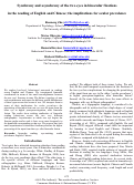 Cover page: Synchrony and asynchrony of the two eyes in binocular fixationsin the reading of English and Chinese; the implications for ocular prevalence