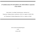 Cover page: A Vocabulon Study of E.Coli Regulatory Sites with Feedback to Expression Array Analysis
