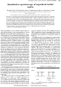 Cover page: Quantitative spectroscopy of superficial turbid media.