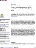 Cover page: Associations between smoking trajectories, smoke-free laws and cigarette taxes in a longitudinal sample of youth and young adults