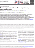 Cover page: Reference genome of the bicolored carpenter ant, Camponotus vicinus