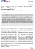 Cover page: UBE4B interacts with the ITCH E3 ubiquitin ligase to induce Ku70 and c-FLIPL polyubiquitination and enhanced neuroblastoma apoptosis.
