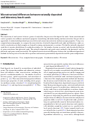 Cover page: Microstructural differences between naturally-deposited and laboratory beach sands