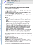 Cover page: Prenatal dioxin exposure and thyroid hormone levels in the Seveso second generation study